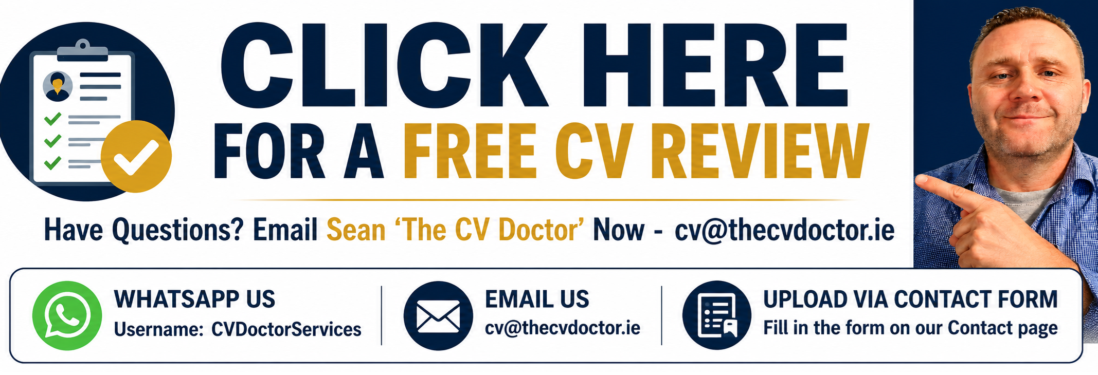 Click here to contact The CV Doctor for a free CV review